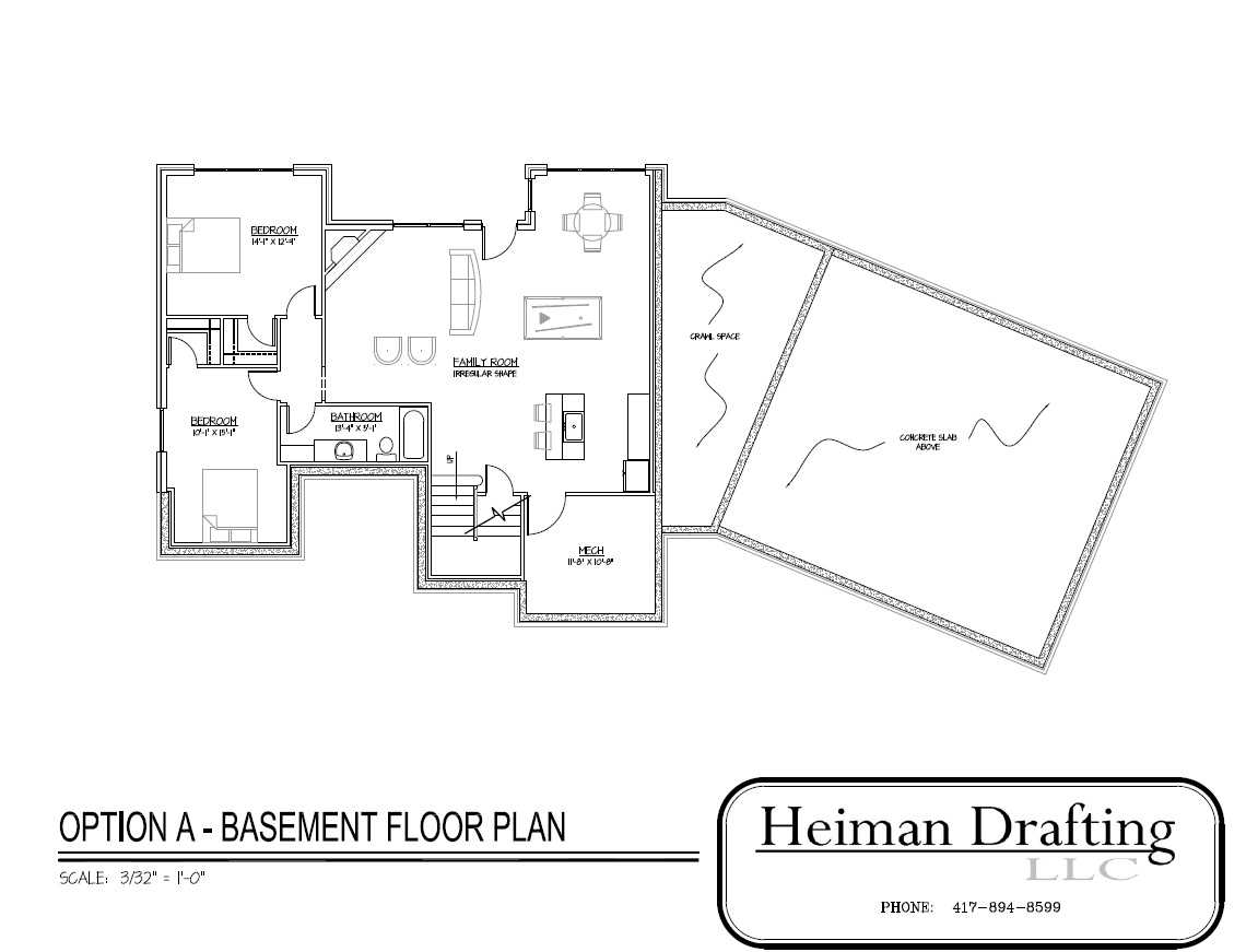 Heiman Drafting Floor Plan Sample