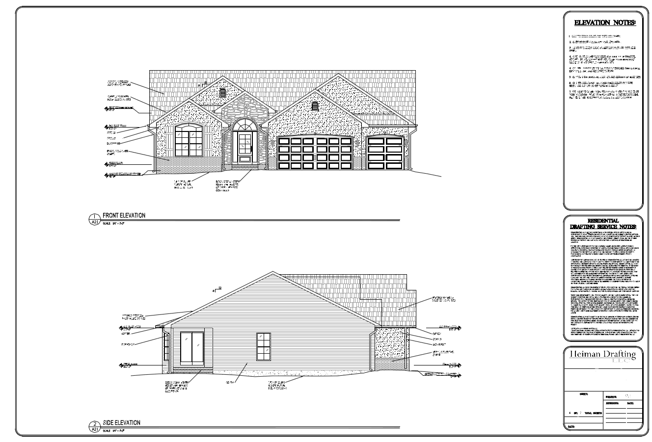 Heiman Drafting Residential Construction Sample